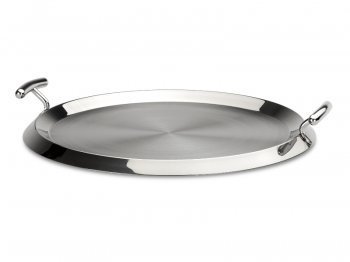 Round tray with handles
