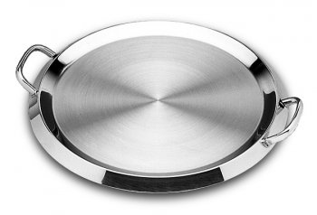 Round griddle with handles